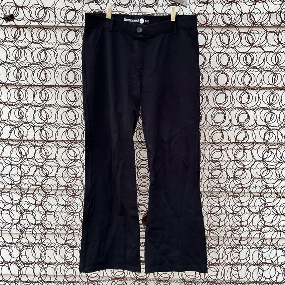 Betabrand Boot Cut Classic Black Dress Yoga Pants Medium Petite - Picture 1 of 4